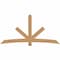 Ekena Millwork Alberta Smooth Timber Gable Bracket, Western Red Cedar, 96"W x 48"H x 5 1/2"D x 5 1/2"F, 12/12 Pitch GBW096X48X0606ALB00SWR - alternate 1